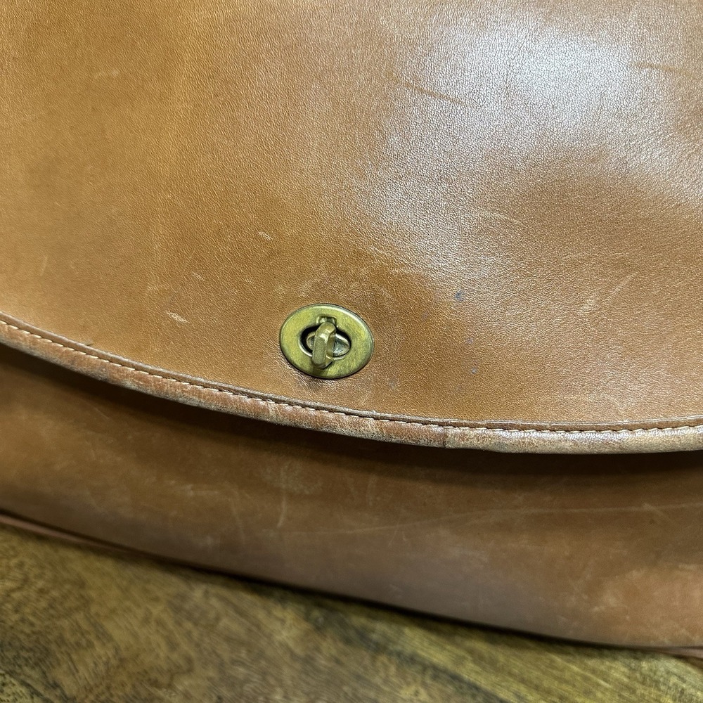 Vintage Coach Brown‎ Leather Briefcase 040-0104 Messenger Bag - Picture 2 of 16